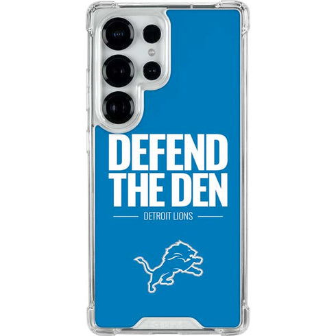 NFL Detroit Lions Team Motto Galaxy S26 Ultra Clear Case