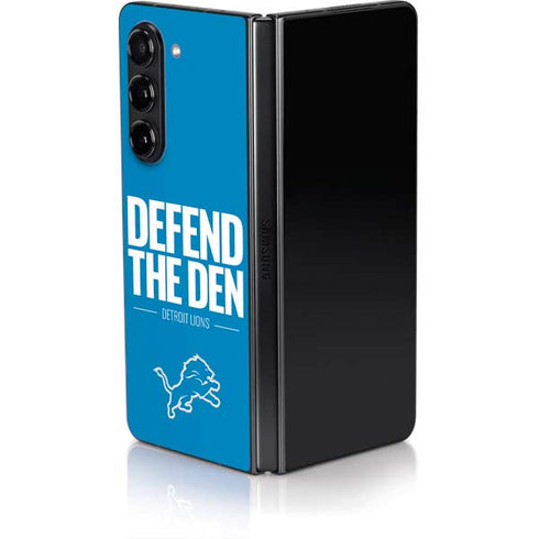 NFL Detroit Lions Team Motto Galaxy Z Fold5 5G Skin