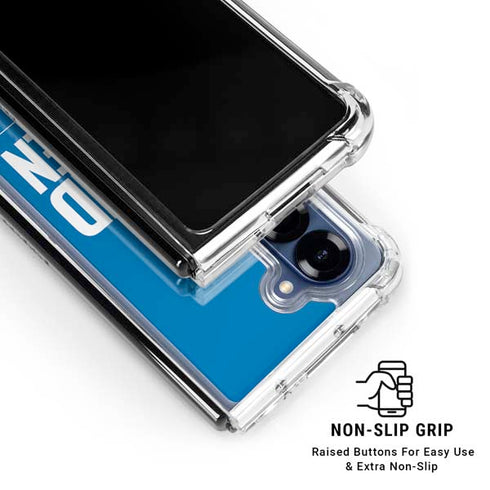 NFL Detroit Lions Team Motto Galaxy Z Fold6 Clear Case
