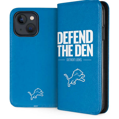NFL Detroit Lions Team Motto iPhone 13 Folio Case