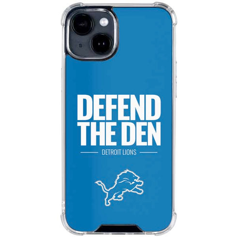 NFL Detroit Lions Team Motto iPhone 15 Clear Case