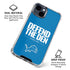 NFL Detroit Lions Team Motto iPhone 15 Clear Case