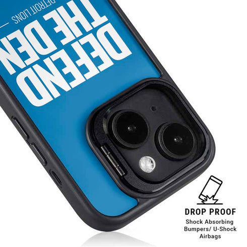 NFL Detroit Lions Team Motto iPhone 15 Kickstand Case