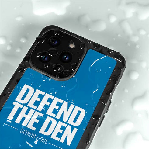 NFL Detroit Lions Team Motto iPhone 15 Pro Waterproof Case