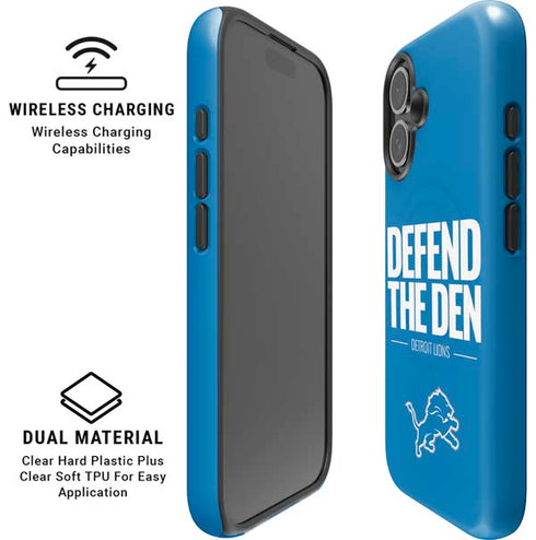 NFL Detroit Lions Team Motto iPhone 16 Magsafe Impact Case