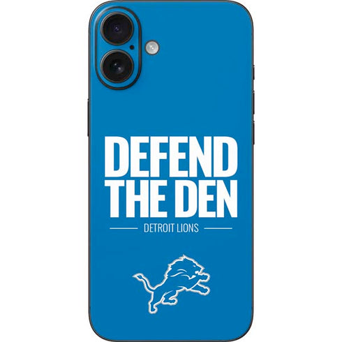 NFL Detroit Lions Team Motto iPhone 16 Plus Skin