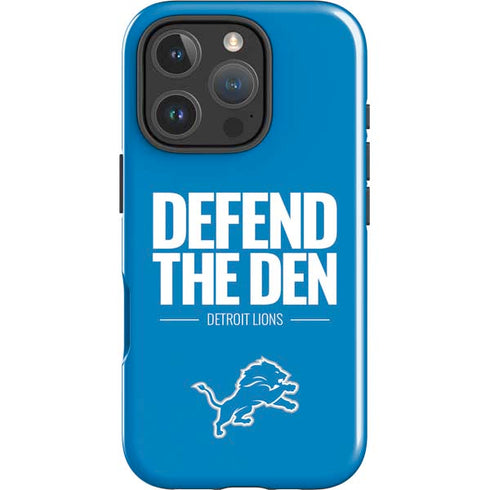NFL Detroit Lions Team Motto iPhone 16 Pro Impact Case