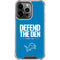 NFL Detroit Lions Team Motto iPhone 16 Pro Max Clear Case