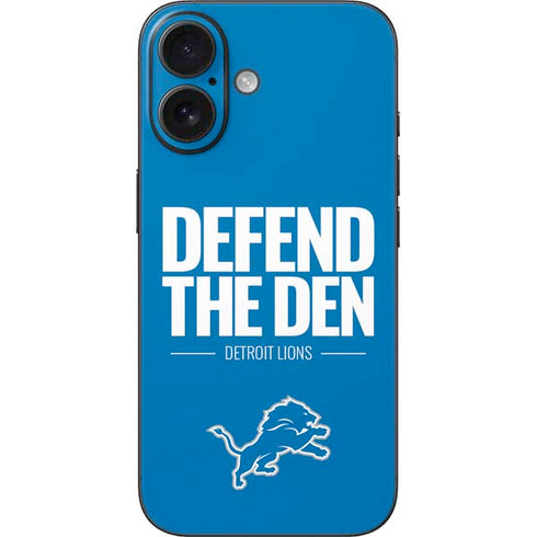 NFL Detroit Lions Team Motto iPhone 16 Skin