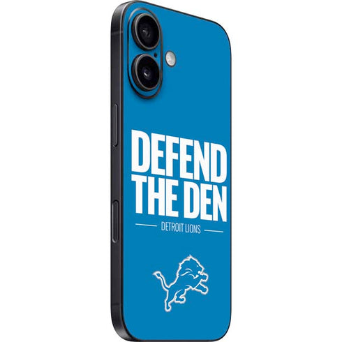 NFL Detroit Lions Team Motto iPhone 16 Skin