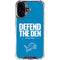 NFL Detroit Lions Team Motto iPhone 17 Clear Case