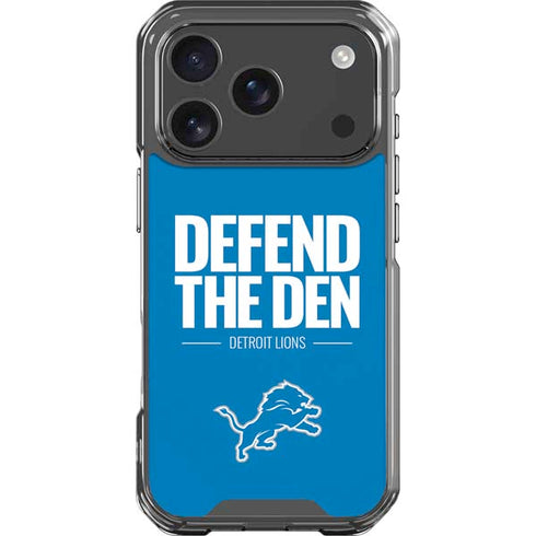 NFL Detroit Lions Team Motto iPhone 18 Pro Clear Case