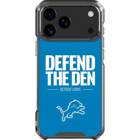 NFL Detroit Lions Team Motto iPhone 18 Pro Max Clear Case