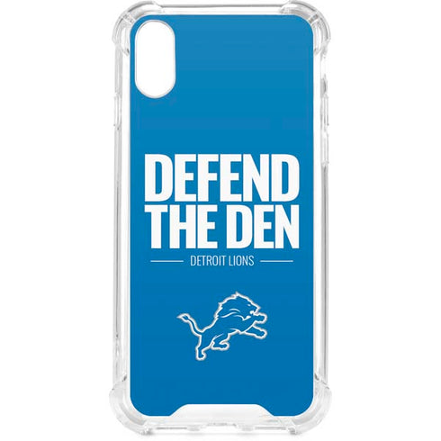 NFL Detroit Lions Team Motto iPhone XS Clear Case