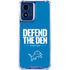 NFL Detroit Lions Team Motto Moto G 5G (2024) Clear Case