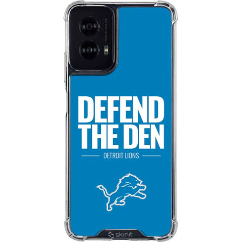 NFL Detroit Lions Team Motto Moto G Power 5G (2024) Clear Case