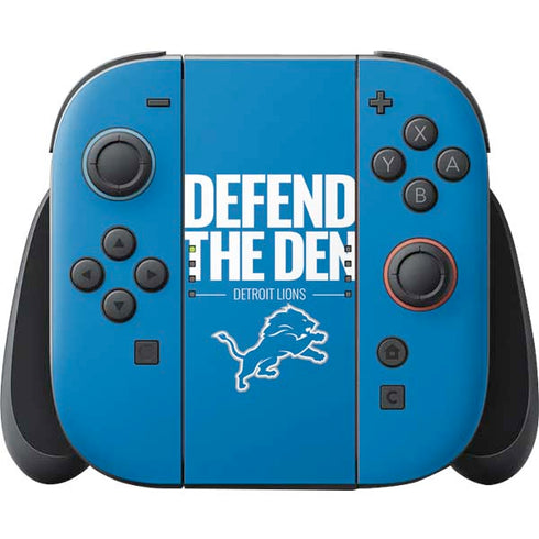 NFL Detroit Lions Team Motto Nintendo Switch 2 (2025) Joy-Con Controller Skin