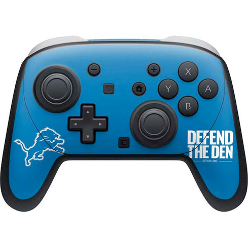 NFL Detroit Lions Team Motto Nintendo Switch 2 (2025) Pro Controller Skin