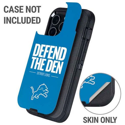 NFL Detroit Lions Team Motto Otterbox Defender iPhone Skin