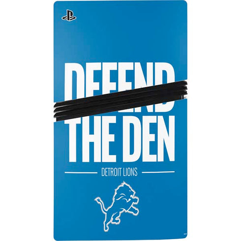 NFL Detroit Lions Team Motto PS5 Pro Console Skin