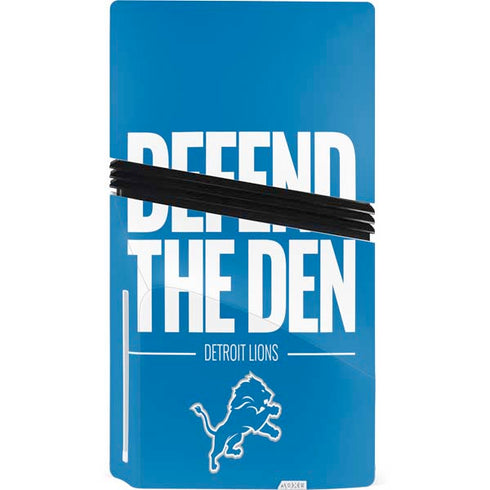 NFL Detroit Lions Team Motto PS5 Pro Disk Console Skin