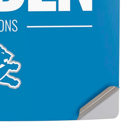 NFL Detroit Lions Team Motto PS5 Pro Disk Console Skin