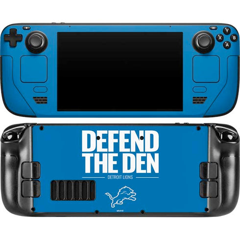 NFL Detroit Lions Team Motto Steam Deck Handheld Gaming Computer OLED Skin