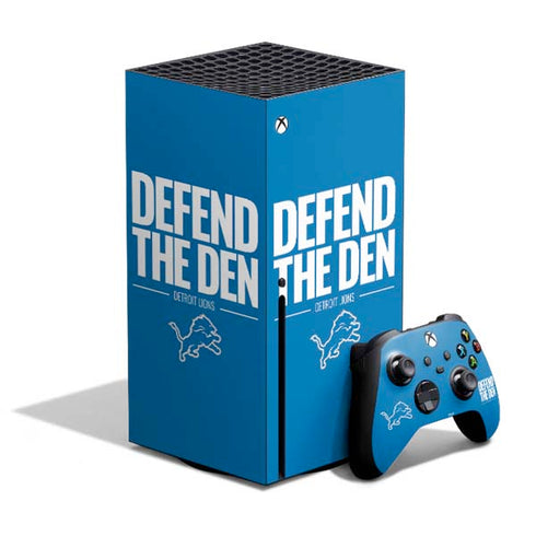 NFL Detroit Lions Team Motto Xbox Series X Skins