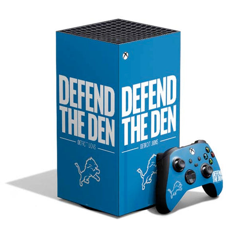 NFL Detroit Lions Team Motto XBox Series X Digital Edition Bundle Skin