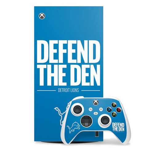 NFL Detroit Lions Team Motto Xbox Series X Skins
