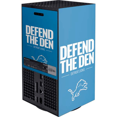 NFL Detroit Lions Team Motto XBox Series X Digital Edition Console Skin