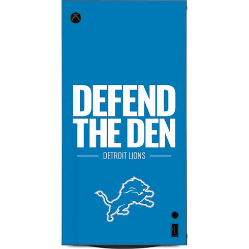 NFL Detroit Lions Team Motto XBox Series X Digital Edition Console Skin