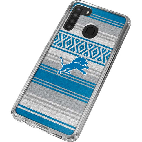 NFL Detroit Lions Trailblazer Galaxy A21 Clear Case