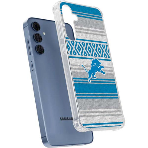 NFL Detroit Lions Trailblazer Galaxy A35 5G Clear Case