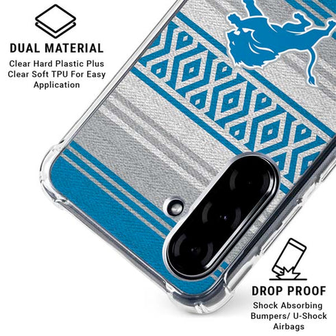 NFL Detroit Lions Trailblazer Galaxy A36 5G Clear Case