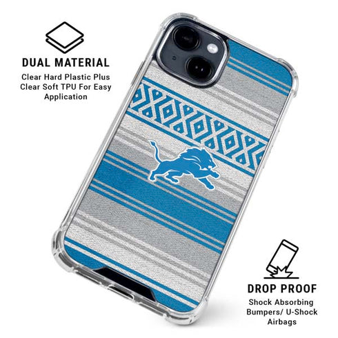 NFL Detroit Lions Trailblazer iPhone 15 Clear Case