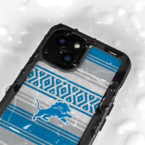 NFL Detroit Lions Trailblazer iPhone 15 Plus Waterproof Case