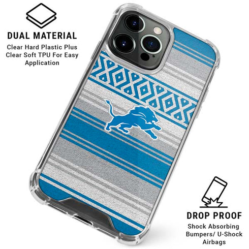NFL Detroit Lions Trailblazer iPhone 16 Pro Clear Case