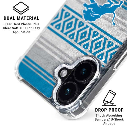 NFL Detroit Lions Trailblazer iPhone 17 Clear Case