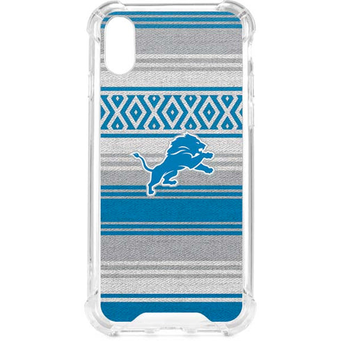 NFL Detroit Lions Trailblazer iPhone XS Clear Case