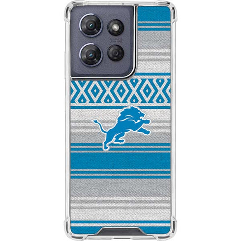 NFL Detroit Lions Trailblazer Moto G 5G (2025) Clear Case