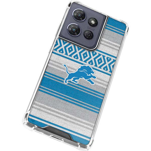 NFL Detroit Lions Trailblazer Moto G 5G (2025) Clear Case