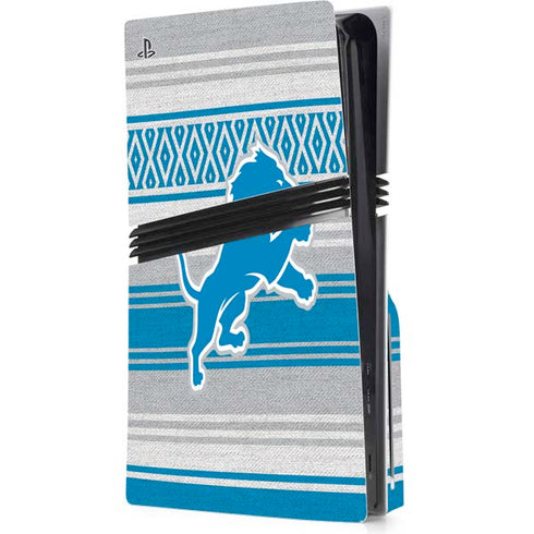 NFL Detroit Lions Trailblazer PS5 Pro Disk Console Skin