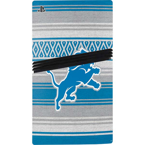 NFL Detroit Lions Trailblazer PS5 Pro Disk Console Skin