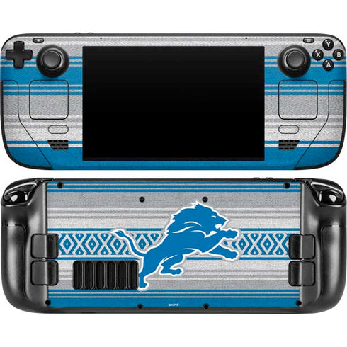 NFL Detroit Lions Trailblazer Steam Deck Handheld Gaming Computer OLED Skin
