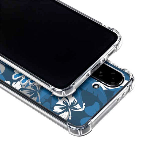NFL Detroit Lions Tropical Print Galaxy A36 5G Clear Case