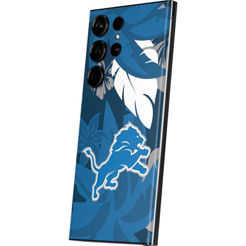 NFL Detroit Lions Tropical Print Galaxy Skins