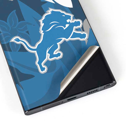 NFL Detroit Lions Tropical Print Galaxy Skins