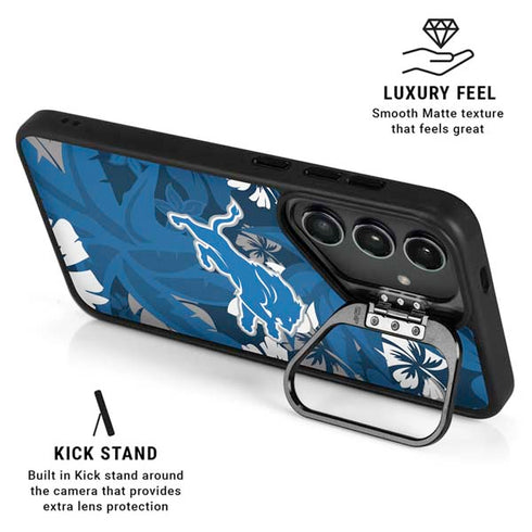 NFL Detroit Lions Tropical Print Galaxy S24 Kickstand Case