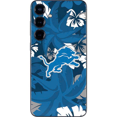 NFL Detroit Lions Tropical Print Galaxy S24 Skin